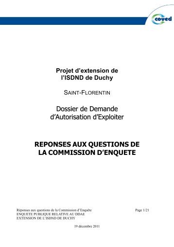 EP ISDND Duchy_RÃ©ponses aux questions des CE_19122011
