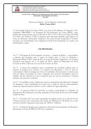 Mestrado e Doutorado Edital Turma 2014.1 A Universidade Federal ...