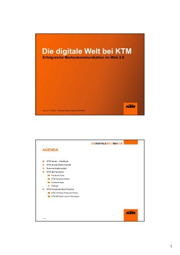 Die digitale Welt bei KTM - erfolgreiche Markenkommunikation - TIM