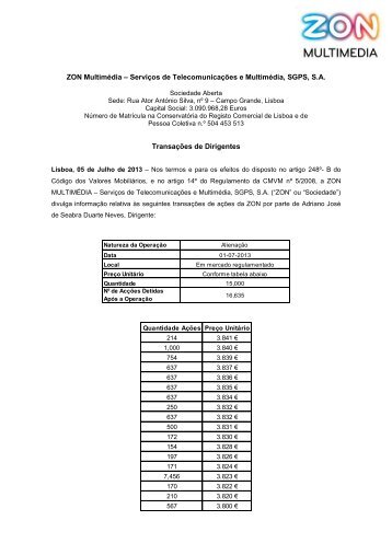 ZON MultimÃ©dia â€“ ServiÃ§os de TelecomunicaÃ§Ãµes e MultimÃ©dia ...