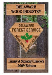 2009 Wood Directory - Delaware Department of Agriculture