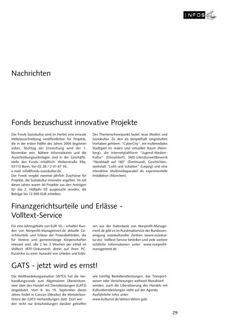 Download lag-report 05 (2003) - Landesarbeitsgemeinschaft ...