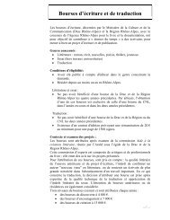 Bourses d'écriture et de traduction - Arald