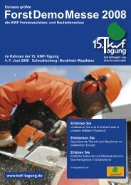 Flyer ForstDemoMesse - KWF-Tagung