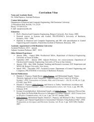 Dr. Popescu's CV. (PDF) - College of Engineering and Technology