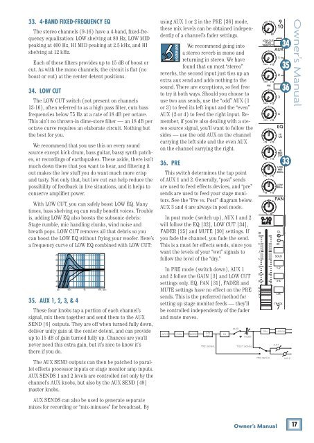 1642-VLZ3 16-Channel Mic/Line Mixer Owner's Manual
