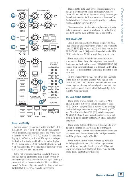 1642-VLZ3 16-Channel Mic/Line Mixer Owner's Manual