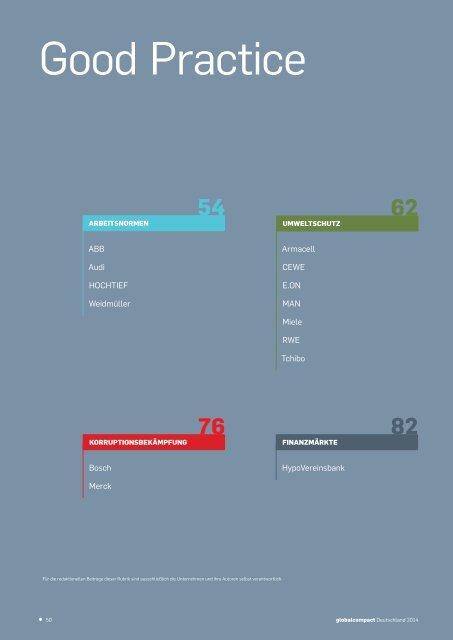 CSR & Compliance - Themenschwerpunkt im Jahrbuch Global Compact Deutschland 2014