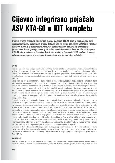 akustika cro korektura 4.p65 - Svet elektronike