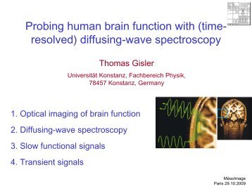 Probing human brain function with (time- resolved ... - MÃ©soImage