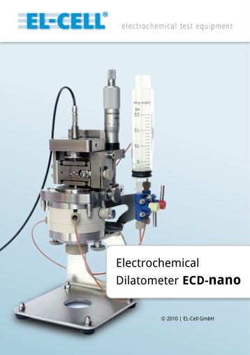 Electrochemical Dilatometer ECD-nano - EL-CELL