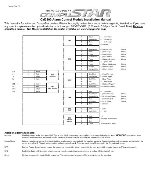 Compustar Wiring Diagram from img.yumpu.com