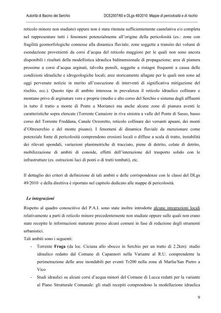 Download PDF. - AutoritÃ  di Bacino del fiume Serchio