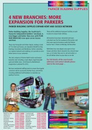 4 new branches - Parker Building Supplies