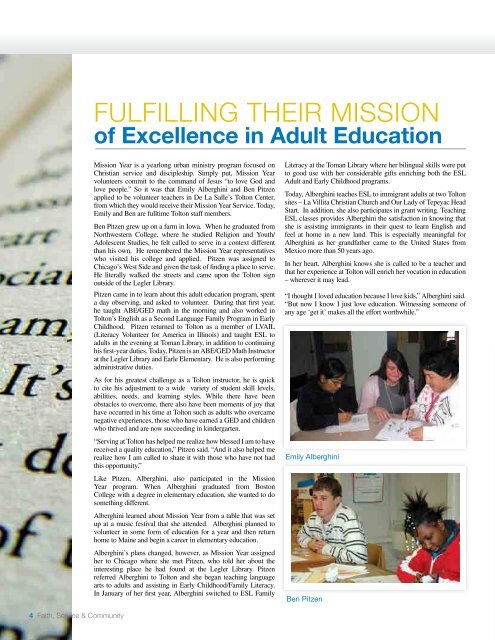 magazine - De La Salle Institute