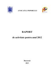 Raport anual 2012 - Avocatul Poporului