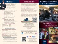 Events Leaflet - Railroad Museum of Pennsylvania