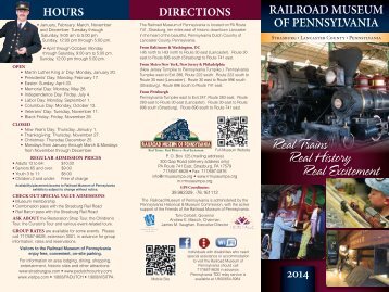 Events Leaflet - Railroad Museum of Pennsylvania