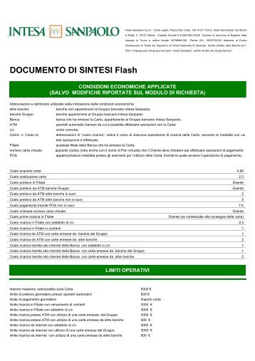 DOCUMENTO DI SINTESI Flash