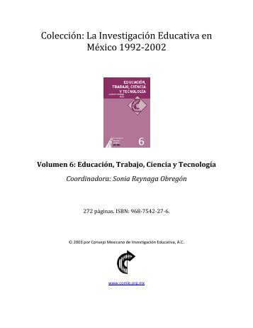 Texto completo - Consejo Mexicano de InvestigaciÃ³n Educativa, AC