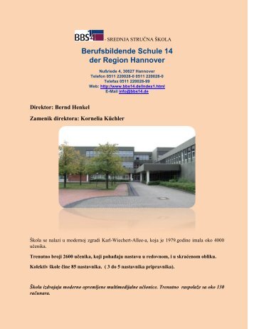 Berufsbildende Schule 14 ukratko