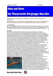 Infos und News 8 - Wasserwacht Ortsgruppe Neu-Ulm