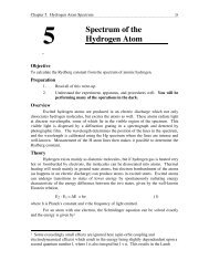 Spectrum of the Hydrogen Atom - Python Home Page