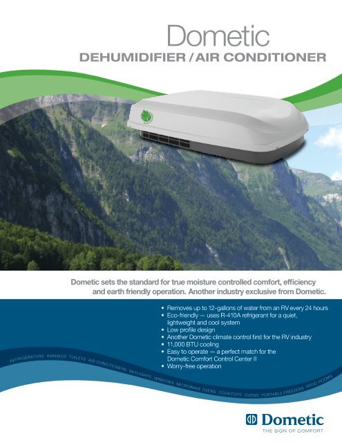 Dometic Air Dehumidifier Combo Features(1mb) - SALT Service Inc