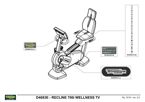 D4683E - RECLINE 700i WELLNESS TV - Technogym