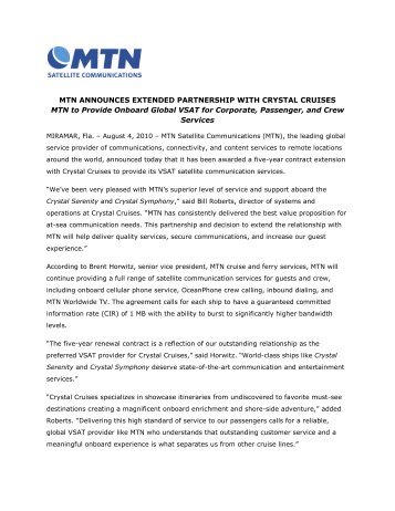Crystal Cruises Renews Contract with MTN.pdf - MTN Satellite ...