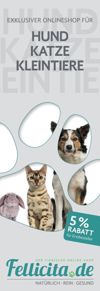 Fellicita - der tierische Online-Shop für Tierfutter und Tierzubehör