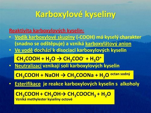 KarboxylovÃ© kyseliny