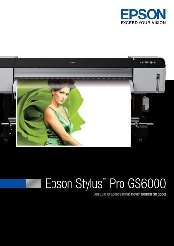 Epson Stylusâ¢ Pro GS6000