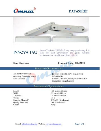 INNOVA TAG - RFID Tag india