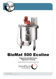 BioMat 500 Ecoline - IsernhÃ¤ger GmbH & Co. KG