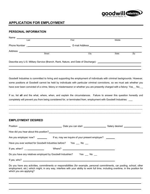 goodwill online job application