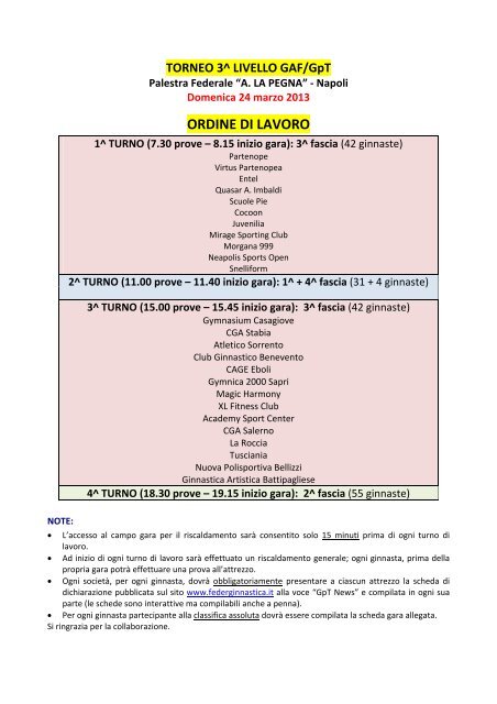 ORDINE DI LAVORO