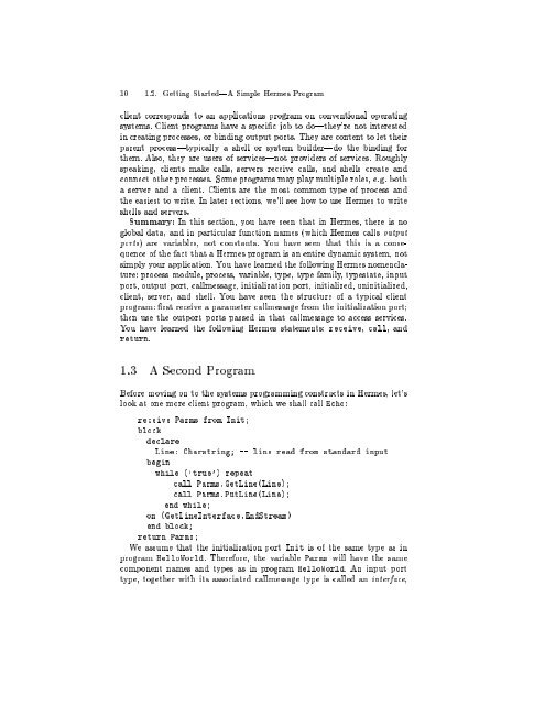 Hermes: A Tutorial and Reference Manual - Researcher - IBM