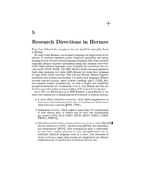 Hermes: A Tutorial and Reference Manual - Researcher - IBM