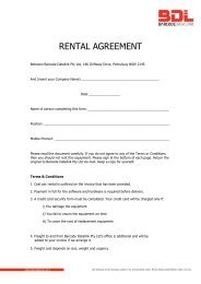 RENTAL AGREEMENT - Barcode Scanners