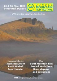 MOUNTAIN - Dundee Mountain Film Festival