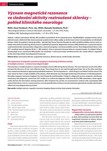 Open - Neurologie pro praxi