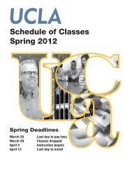 UCLA Schedule of Classes Spring 2012 - Registrar - UCLA