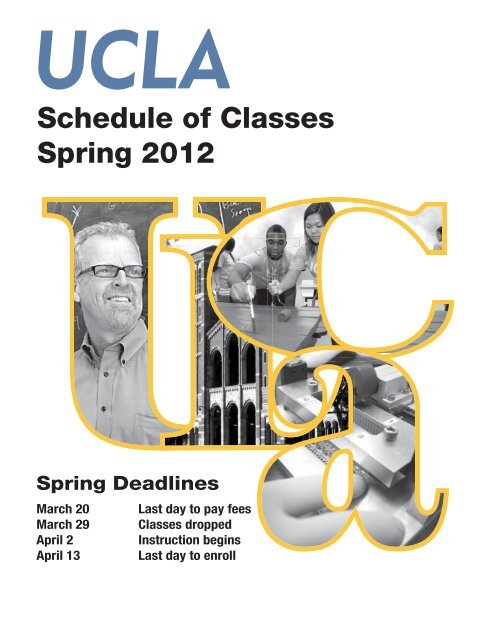UCLA Schedule of Classes Spring 2012 - Registrar - UCLA