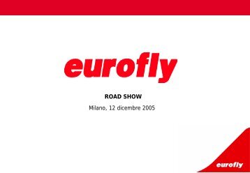 Eurofly RoadShow 12/2005 - Meridiana