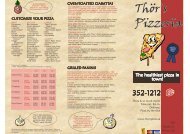 Download Our Menu - Thor's Pizza