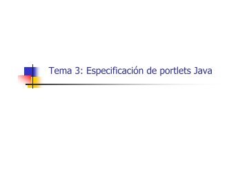 Tema 3: EspecificaciÃ³n de portlets Java