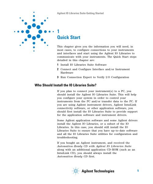 Agilent IO Libraries Suite Getting Started - H TEST a.s.