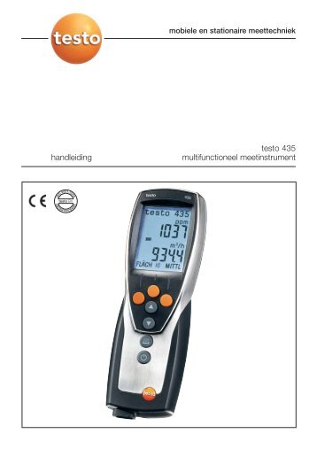 handleiding testo 435 multifunctioneel meetinstrument