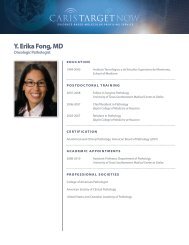 Y. Erika Fong, MD - Caris Life Sciences